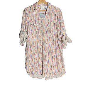 cg.|.cg NWT 3/4 Sleeve Button-Up Shirt Dress